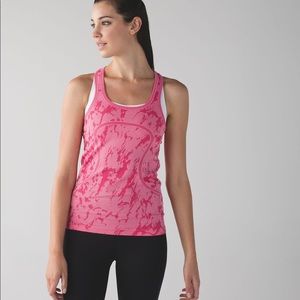 LULULEMON Swiftly Tech Racerback Heathered Bon Bon size 8
